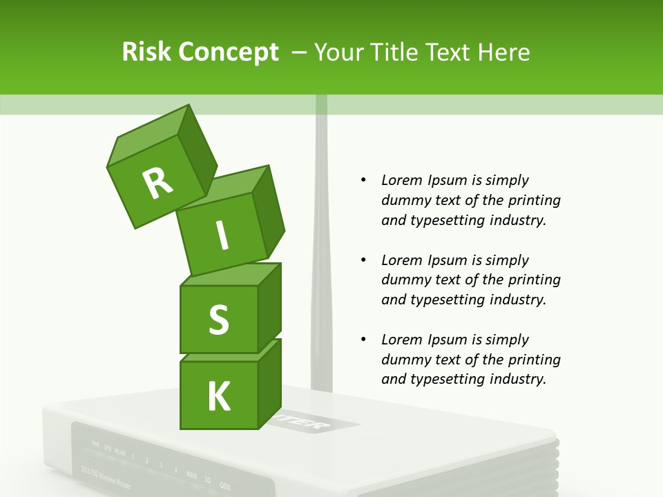 Communications Node Wan PowerPoint Template