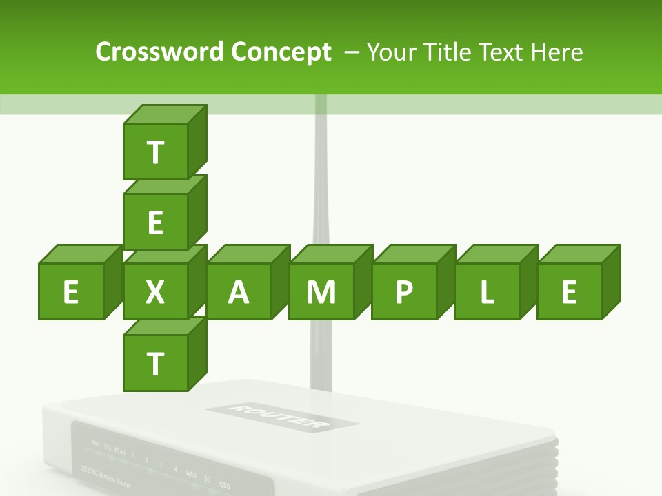 Communications Node Wan PowerPoint Template