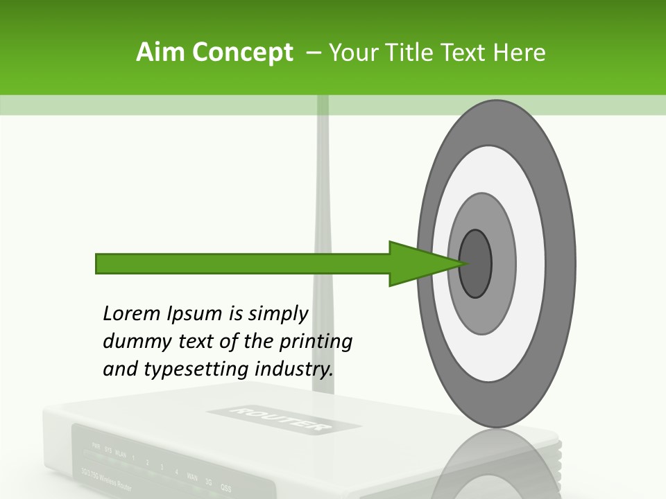 Communications Node Wan PowerPoint Template