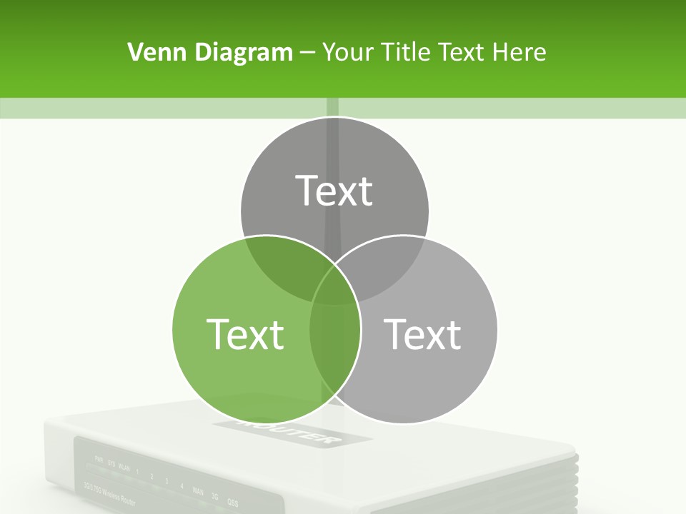 Communications Node Wan PowerPoint Template