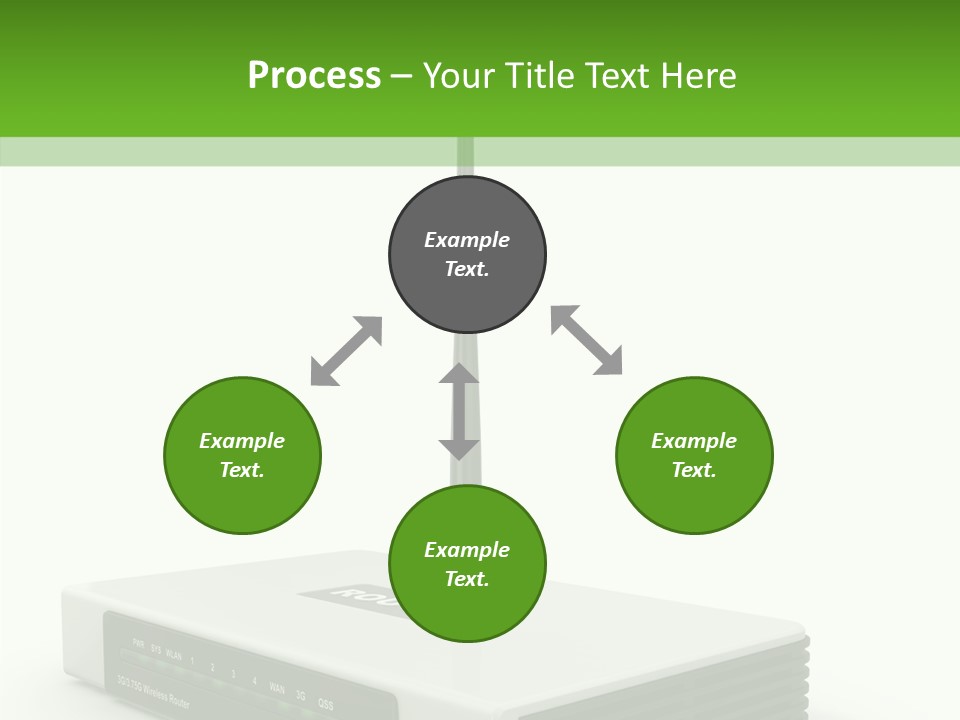 Communications Node Wan PowerPoint Template