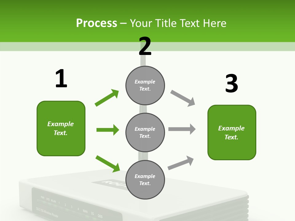 Communications Node Wan PowerPoint Template