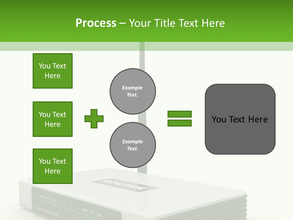 Communications Node Wan PowerPoint Template