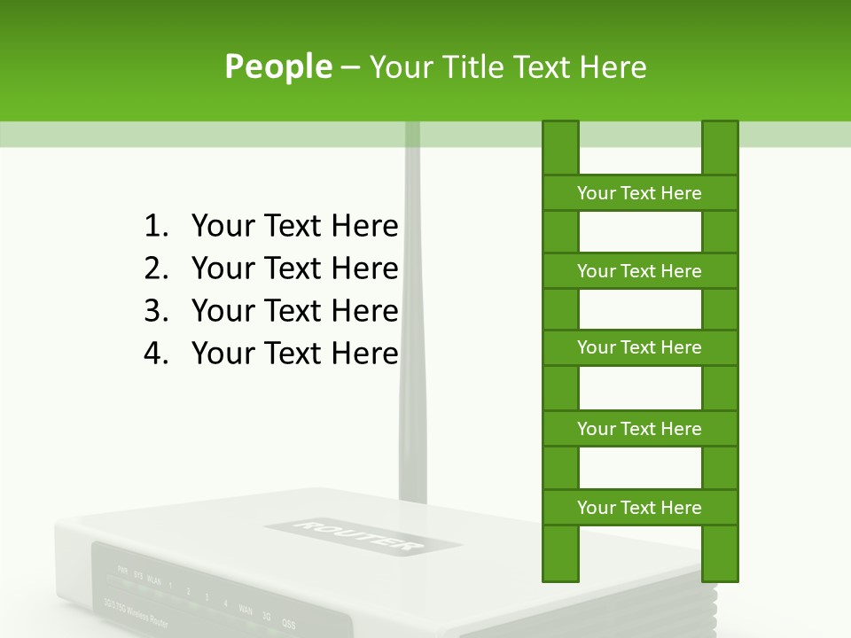 Communications Node Wan PowerPoint Template