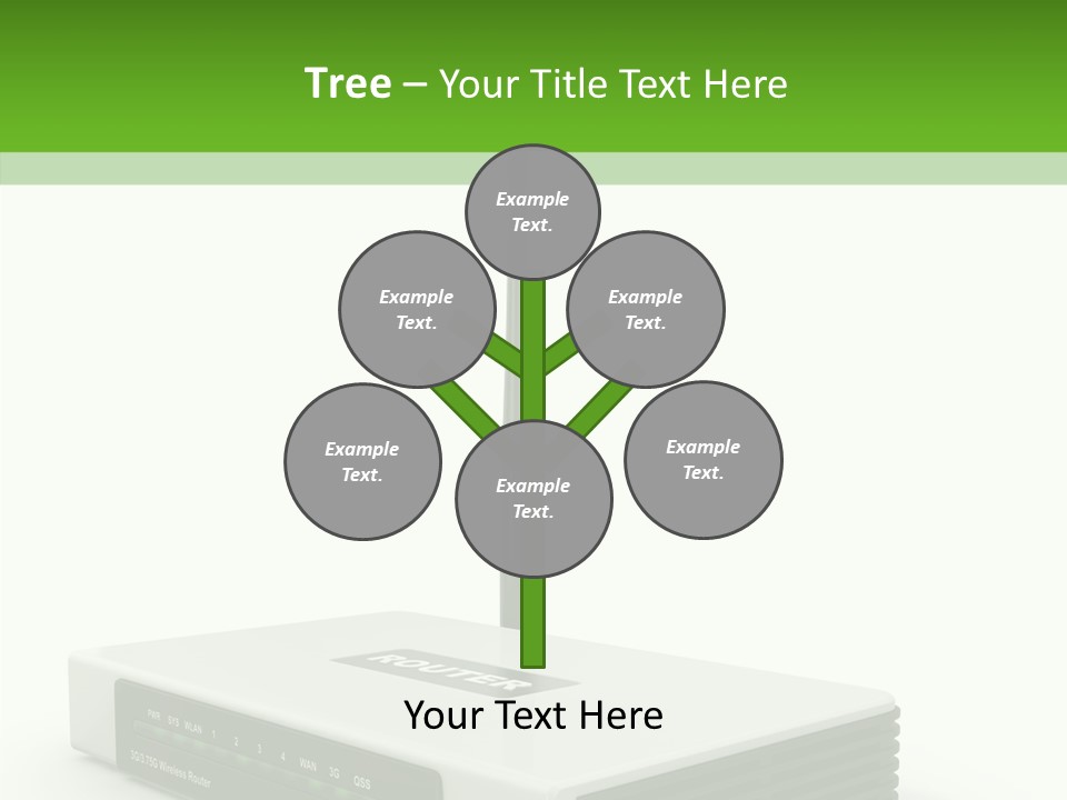 Communications Node Wan PowerPoint Template