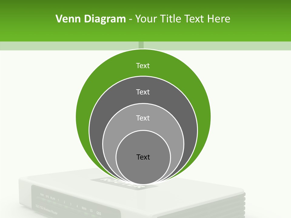 Communications Node Wan PowerPoint Template