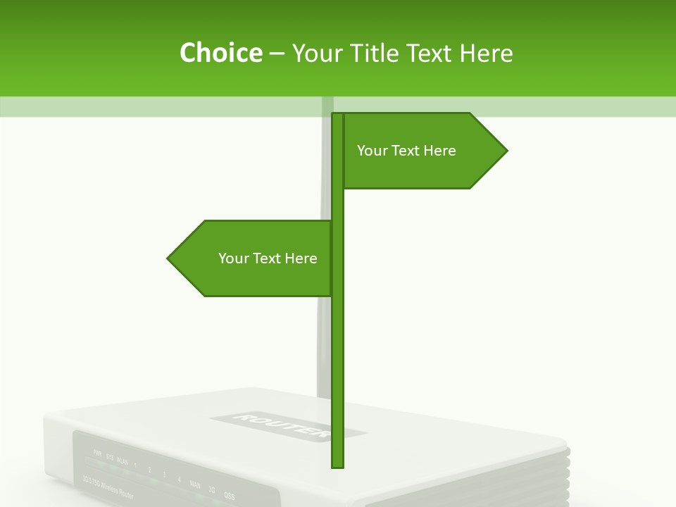 Communications Node Wan PowerPoint Template