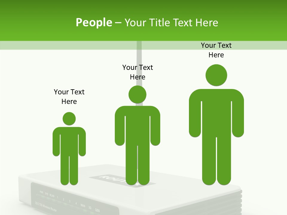 Communications Node Wan PowerPoint Template