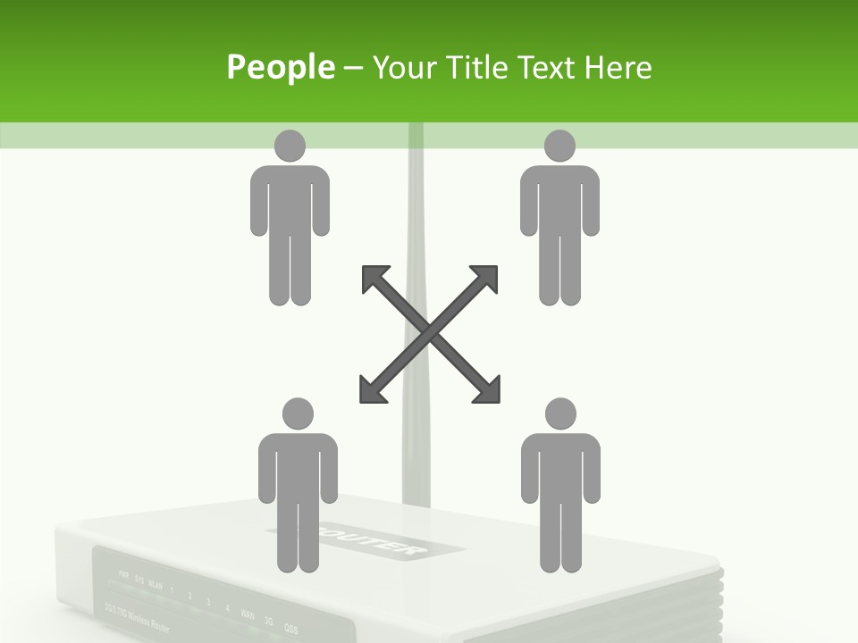 Communications Node Wan PowerPoint Template