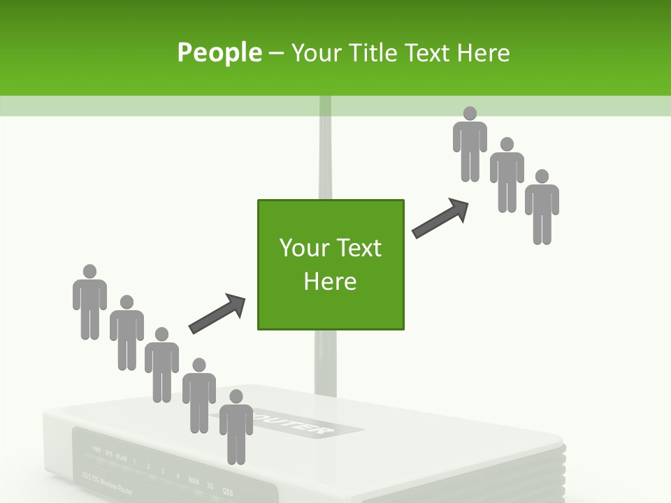 Communications Node Wan PowerPoint Template