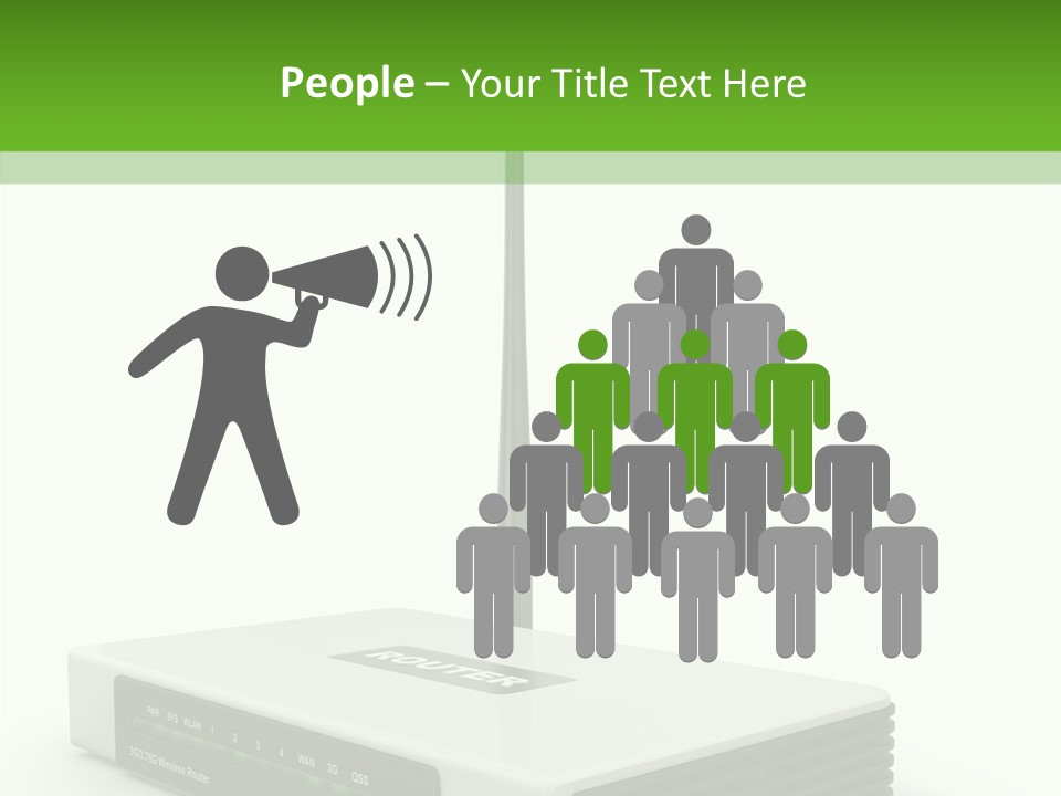 Communications Node Wan PowerPoint Template