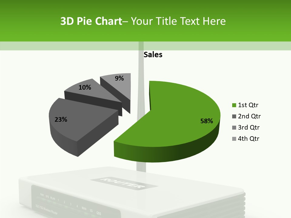 Communications Node Wan PowerPoint Template