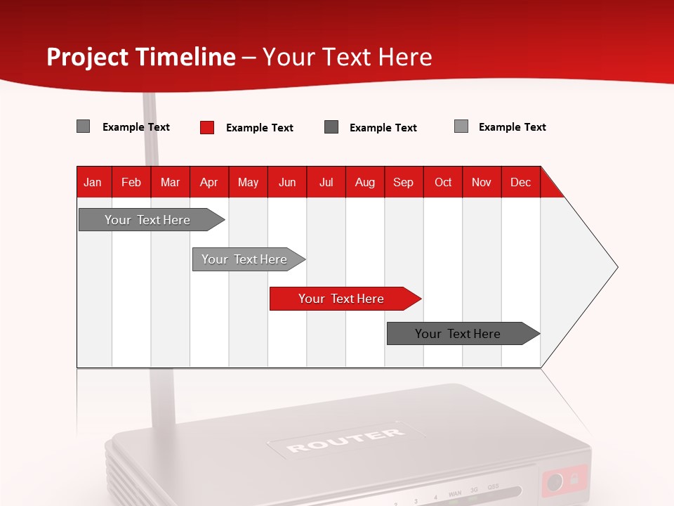 Led Internet Communications PowerPoint Template