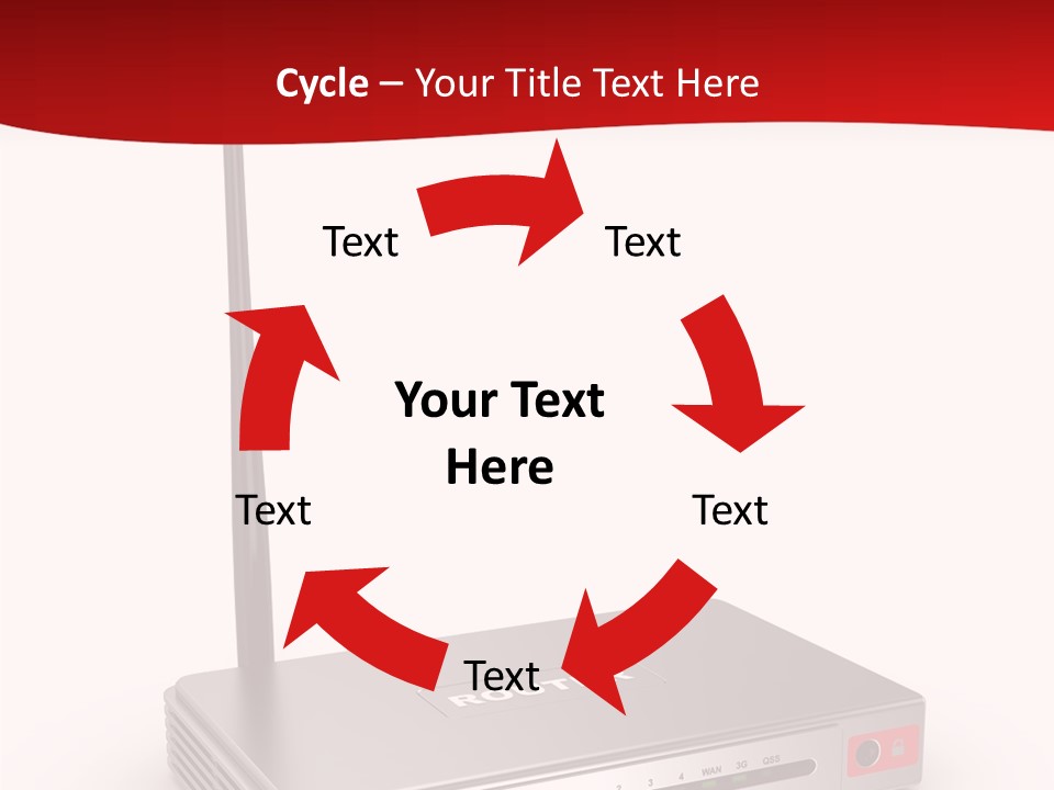 Led Internet Communications PowerPoint Template