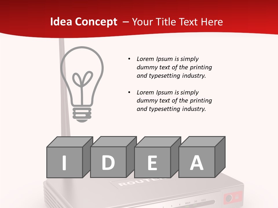Led Internet Communications PowerPoint Template