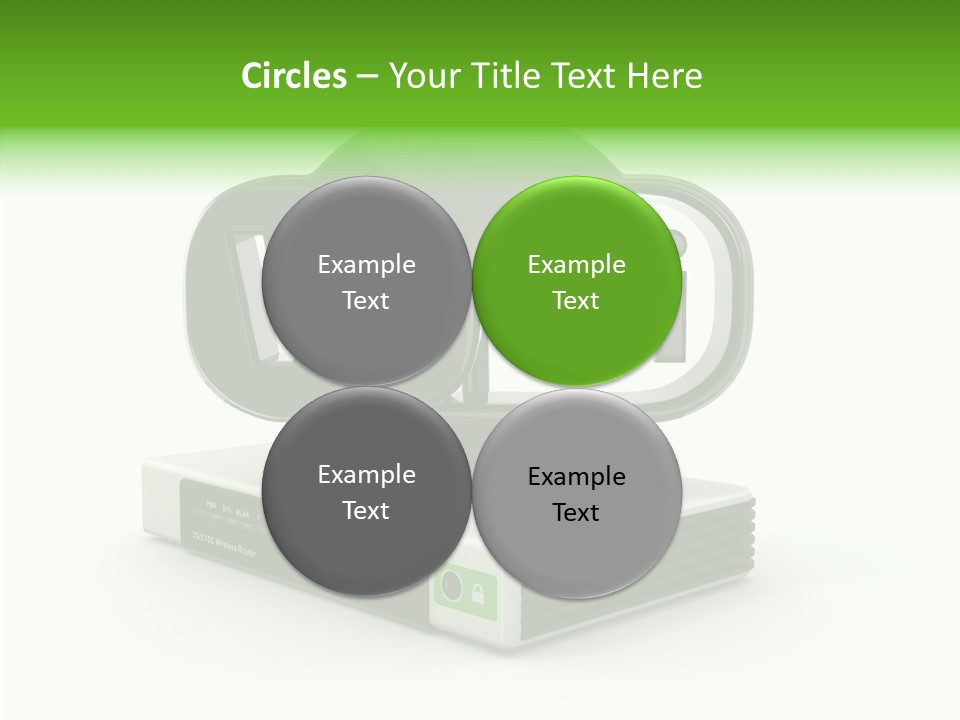 Symbol Wifi Wired PowerPoint Template