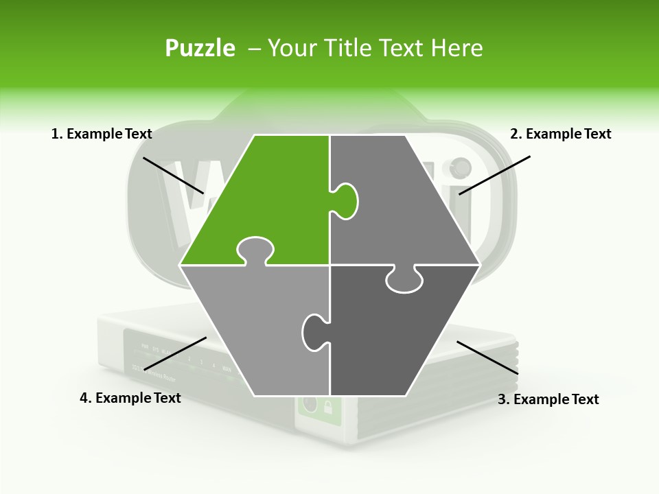 Symbol Wifi Wired PowerPoint Template