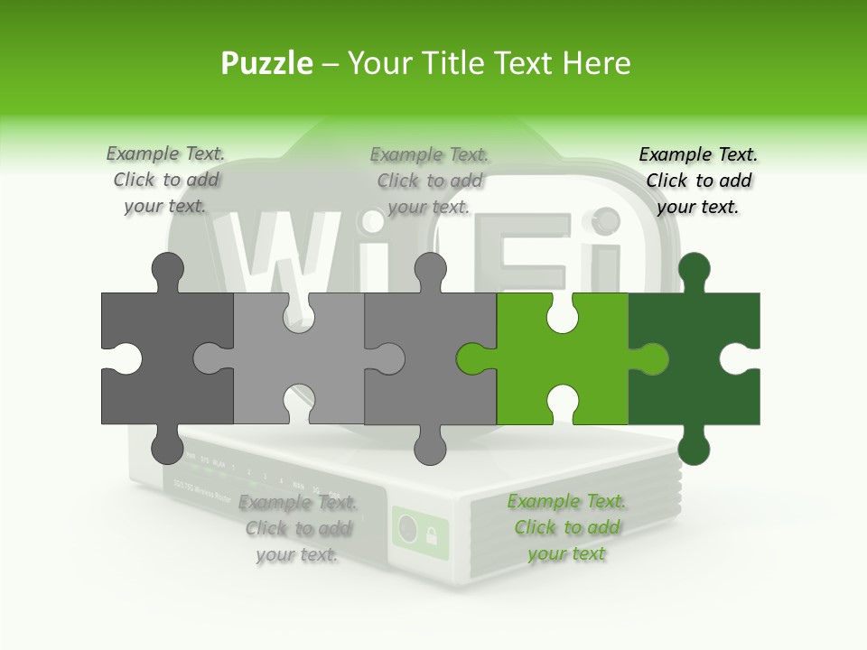 Symbol Wifi Wired PowerPoint Template