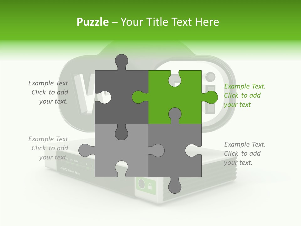 Symbol Wifi Wired PowerPoint Template