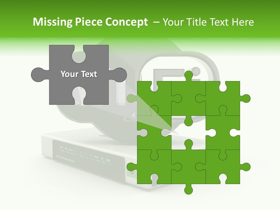 Symbol Wifi Wired PowerPoint Template