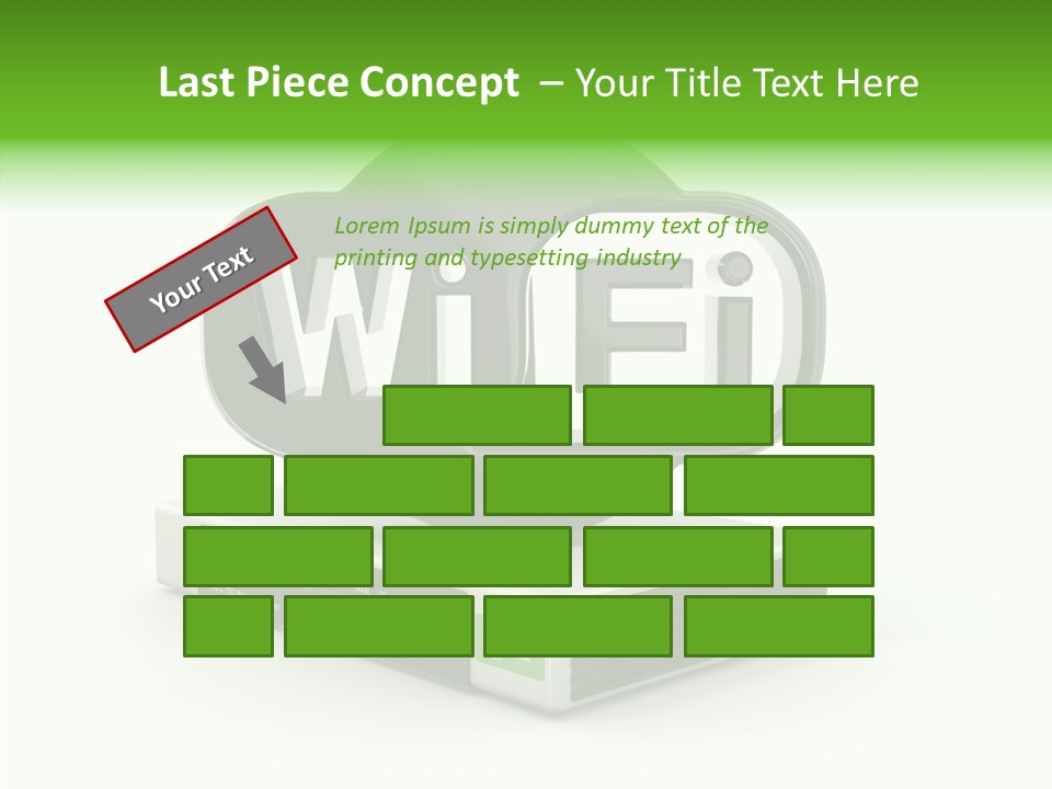 Symbol Wifi Wired PowerPoint Template