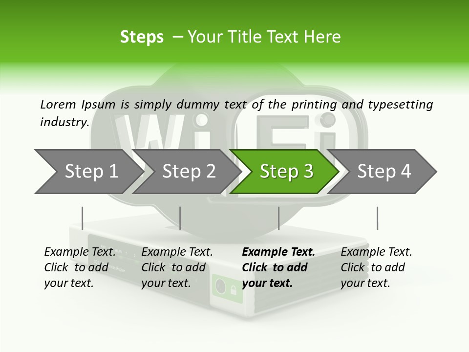 Symbol Wifi Wired PowerPoint Template