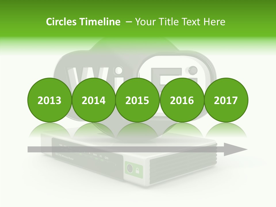 Symbol Wifi Wired PowerPoint Template