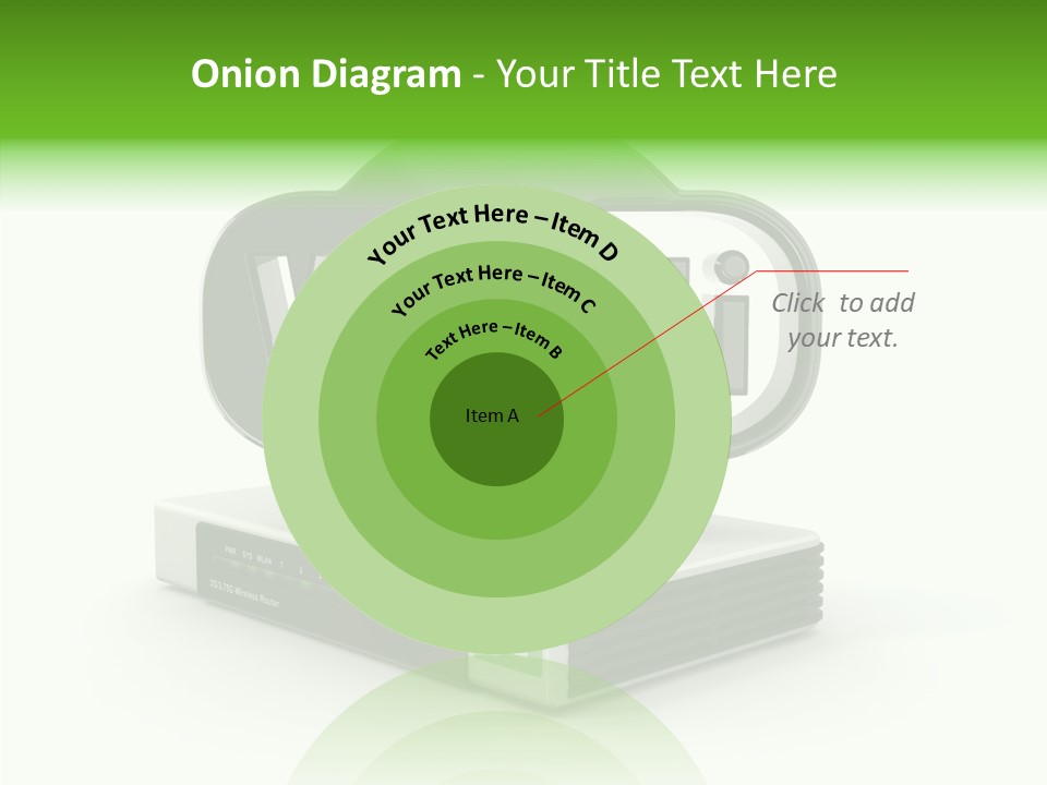 Symbol Wifi Wired PowerPoint Template