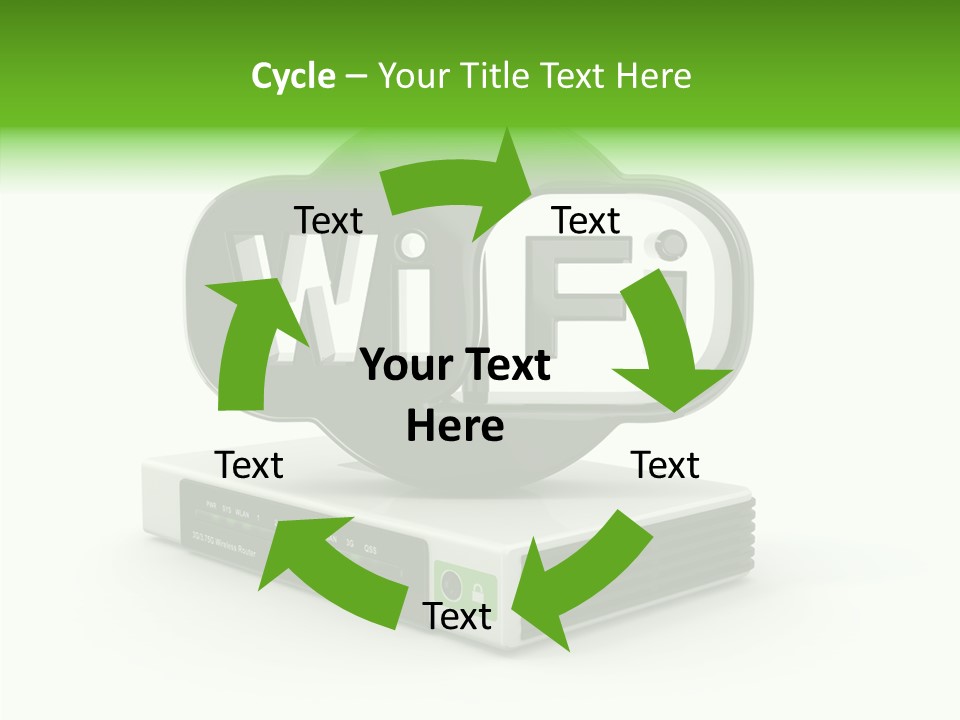 Symbol Wifi Wired PowerPoint Template