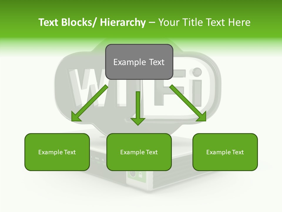 Symbol Wifi Wired PowerPoint Template