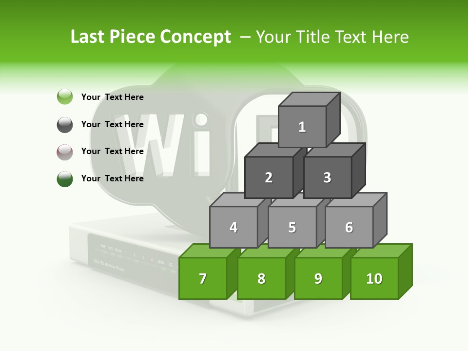 Symbol Wifi Wired PowerPoint Template
