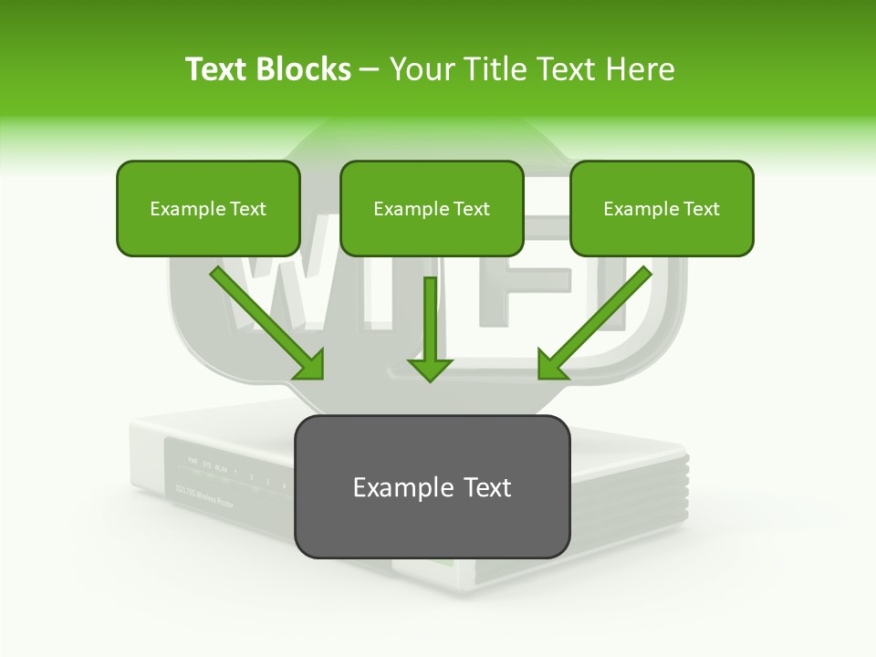 Symbol Wifi Wired PowerPoint Template