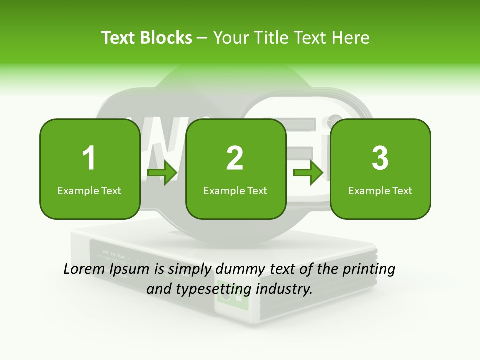 Symbol Wifi Wired PowerPoint Template