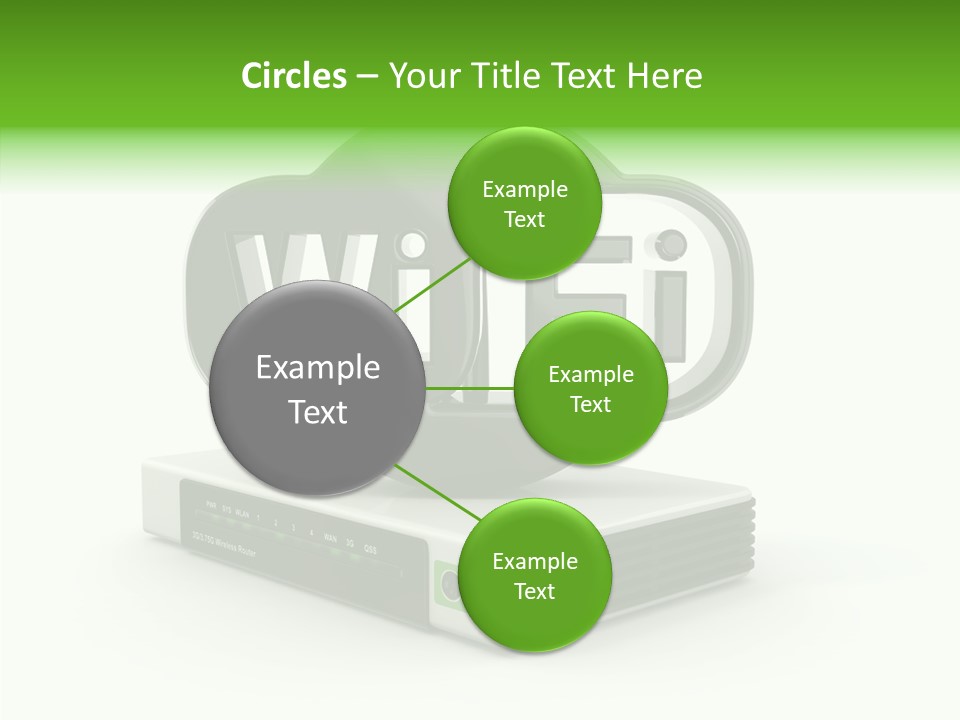 Symbol Wifi Wired PowerPoint Template