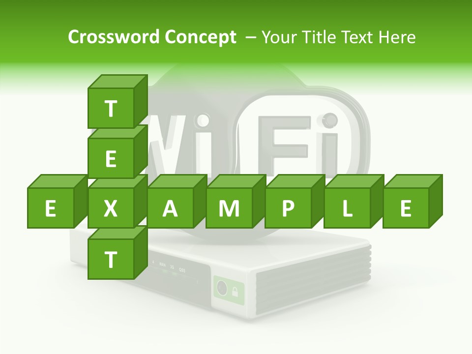 Symbol Wifi Wired PowerPoint Template