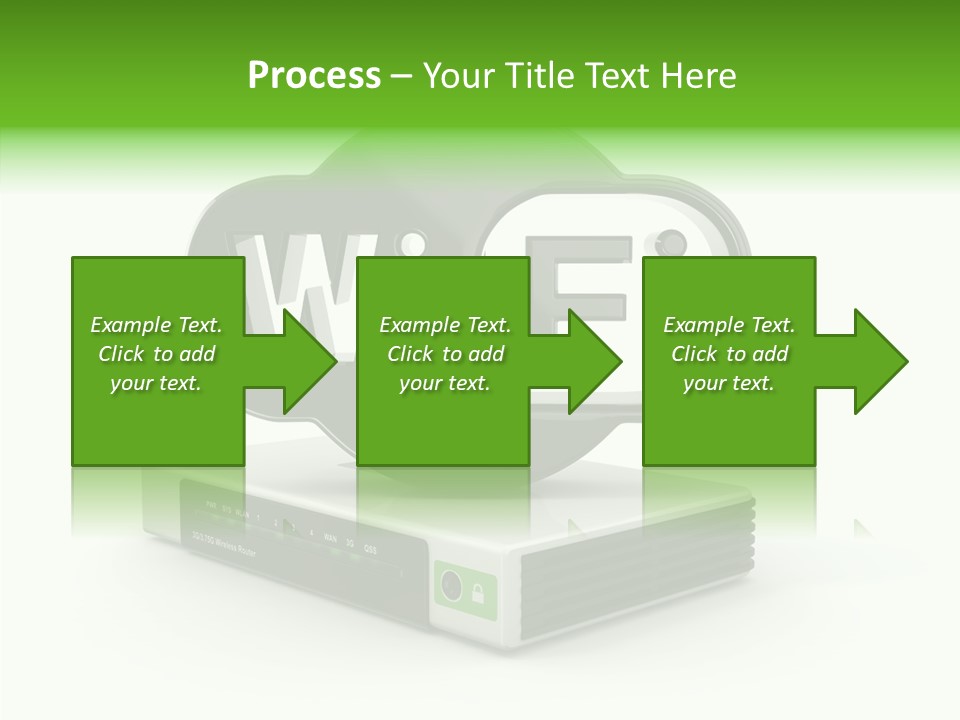 Symbol Wifi Wired PowerPoint Template