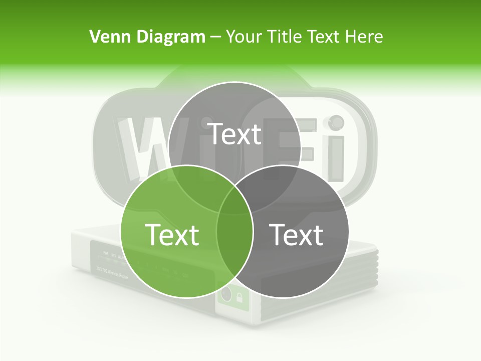 Symbol Wifi Wired PowerPoint Template