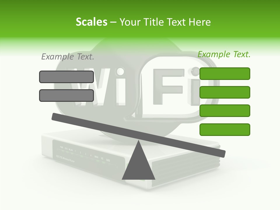 Symbol Wifi Wired PowerPoint Template