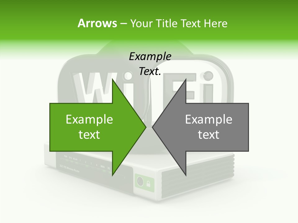 Symbol Wifi Wired PowerPoint Template