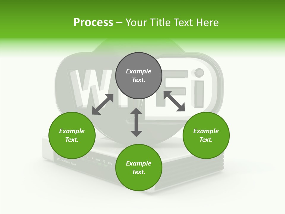 Symbol Wifi Wired PowerPoint Template