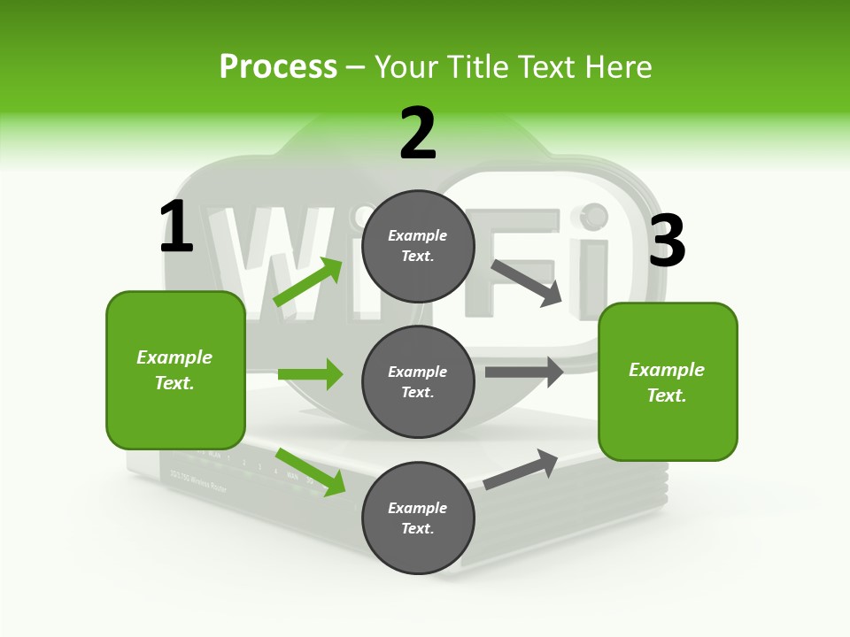 Symbol Wifi Wired PowerPoint Template