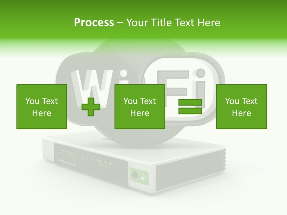 Symbol Wifi Wired PowerPoint Template