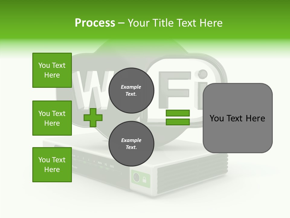 Symbol Wifi Wired PowerPoint Template