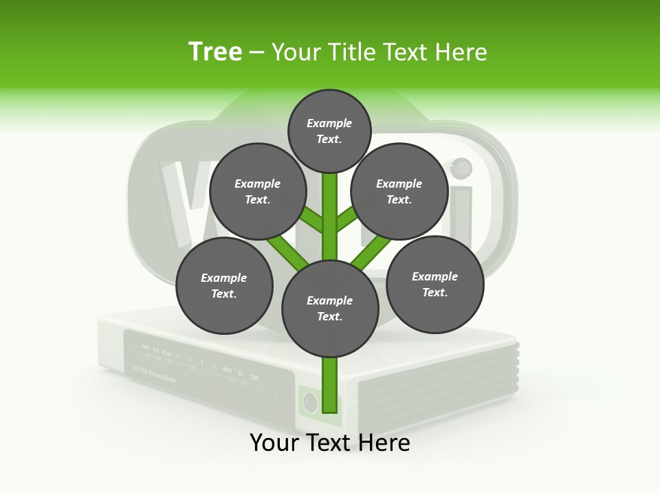 Symbol Wifi Wired PowerPoint Template