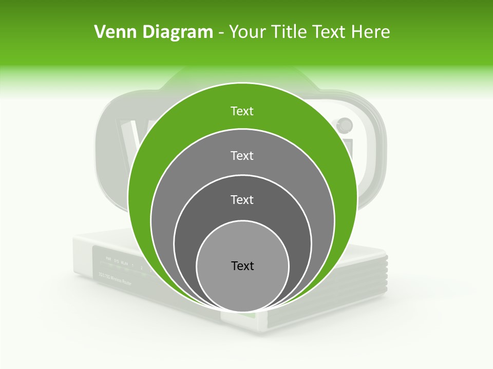 Symbol Wifi Wired PowerPoint Template