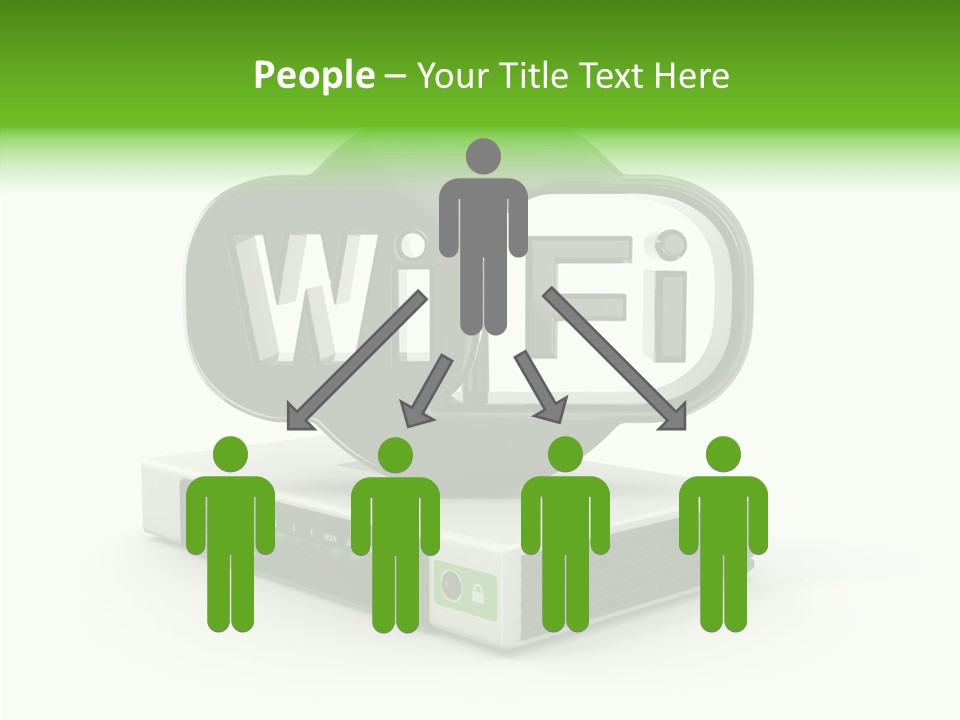 Symbol Wifi Wired PowerPoint Template