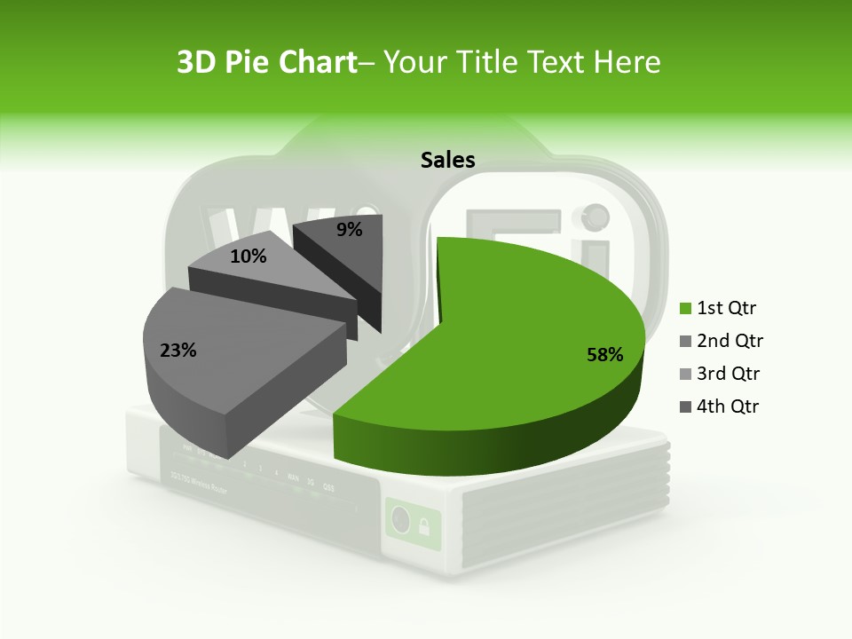 Symbol Wifi Wired PowerPoint Template