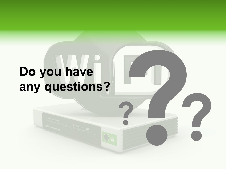 Symbol Wifi Wired PowerPoint Template