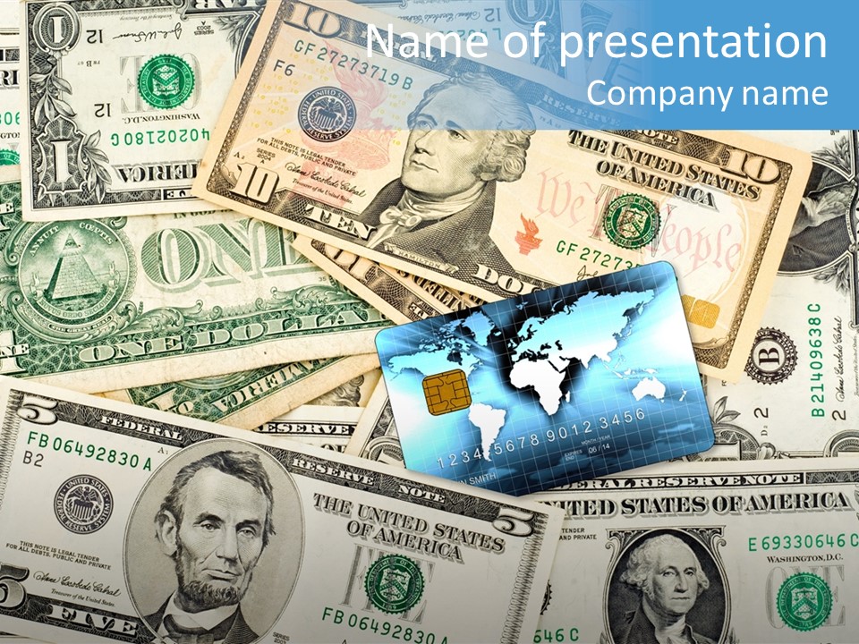 Modern Debit Global PowerPoint Template