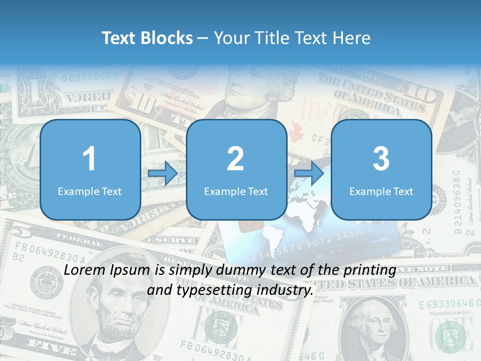 Modern Debit Global PowerPoint Template
